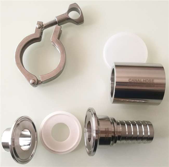 衛(wèi)生級(jí)快裝卡箍接頭【品牌：CANALHOSE】